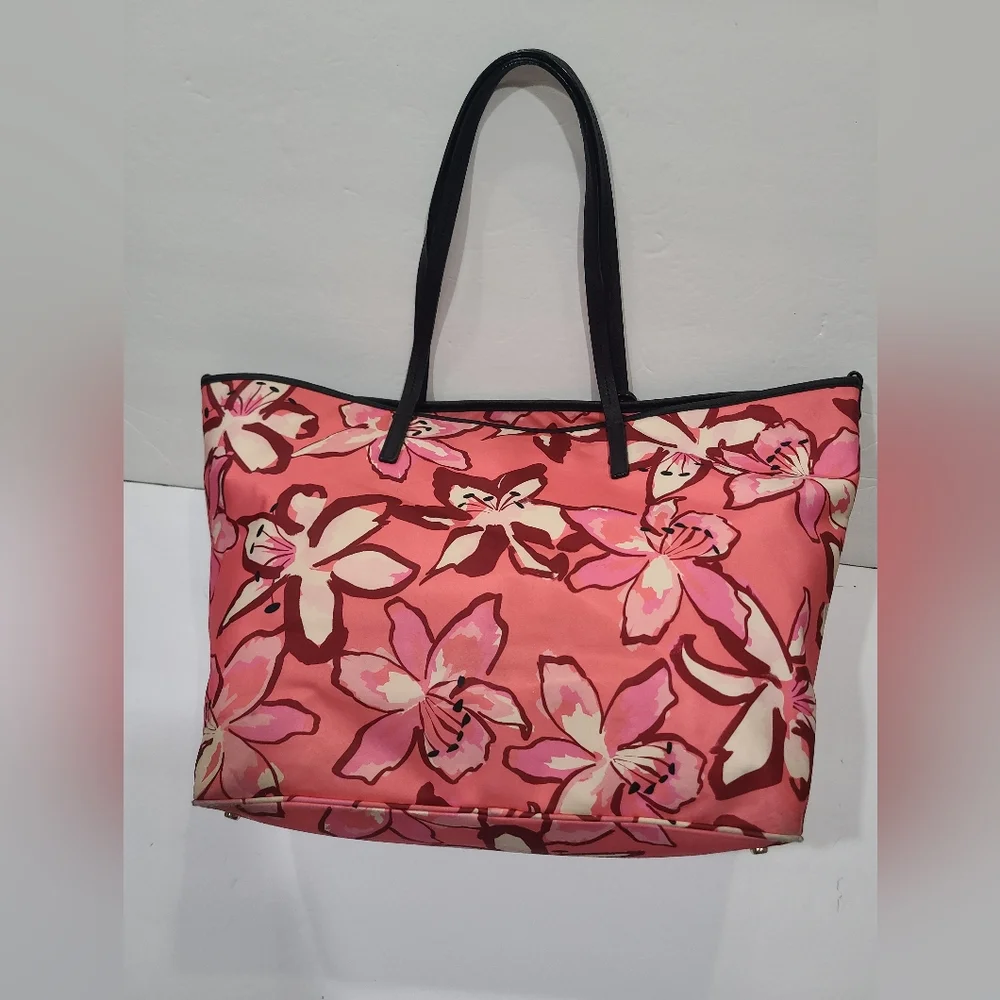 Kate Spade Floral Pink Diaper Tote Bag 19×13×7 in.